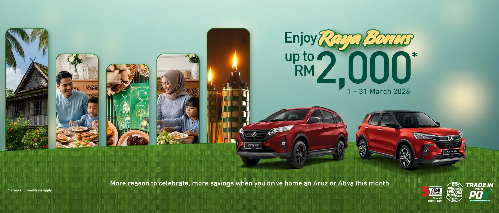 Raya Bonus Perodua — Aruz & Ativa sehingga RM2,000
